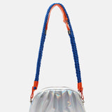 House of Holland Holographic Shoulder With Bag Blue Rope Strap