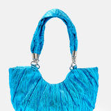 House Of Holland Crinkle Shoulder And Crossbody Bag Blue