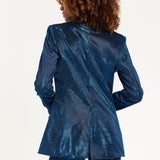 House of Holland Navy Shimmer Blazer