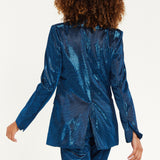 House of Holland Navy Shimmer Blazer