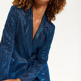 House of Holland Navy Shimmer Blazer