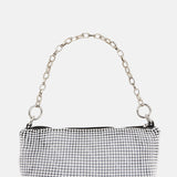 House Of Holland Silver Crossbody Bag with HOH Print