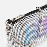 House Of Holland Silver Crossbody Bag with HOH Print