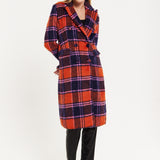 House Of Holland Red Check Coat