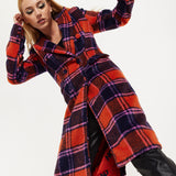 House Of Holland Red Check Coat