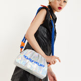 House of Holland Holographic Shoulder With Bag Blue Rope Strap