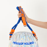 House of Holland Holographic Shoulder With Bag Blue Rope Strap