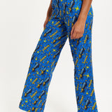 Rocket Print Diamante Embellish Trousers