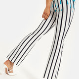 HOUSE OF HOLLAND STRIPE BLUE DRIP PRINTED TROUSERS