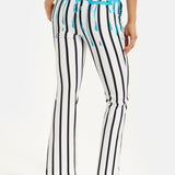 HOUSE OF HOLLAND STRIPE BLUE DRIP PRINTED TROUSERS