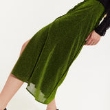 House of Holland Gathered Midi Skirt