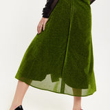 House of Holland Gathered Midi Skirt