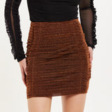 House of Holland Gathered Mini Skirt