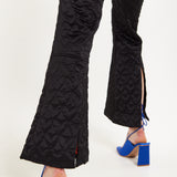 House Of Holland Heart Quilted Trousers in Black