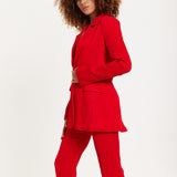 House of Holland Red Block Colour Pleat Blazer