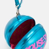 House of Holland Blue Metallic Sphere Crossbody Bag