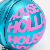 House of Holland Blue Metallic Sphere Crossbody Bag