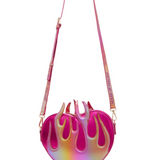 House Of Holland Flaming Heart Crossbody Bag