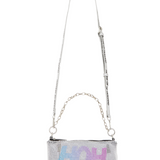 House Of Holland Silver Crossbody Bag with HOH Print