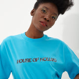 House Of Holland Sky Blue Transfer Printed T-Shirt